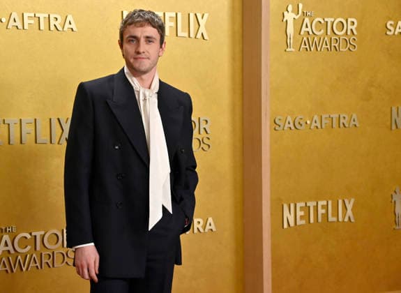 Paul Mescal attends the 32nd annual Actor Awards (formerly the SAG Awards) held at the Shrine Auditorium in Los Angeles on Sunday, March 1, 2026.  LAP20260301115 JIMxRUYMEN