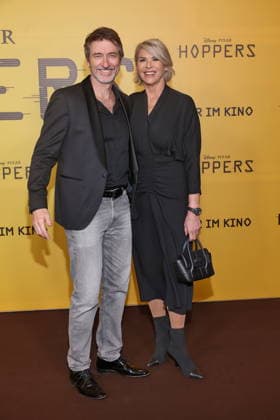 01 03 2026 , Guido Broscheit and Barbara Klein at the exclusive special screening of the fast-paced animated adventure Hoppers, Zoopalast, Berlin, Berlin Germany, Germany