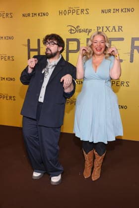 01 03 2026 , Steven Preisner and Caterina Pogorzelski for the exclusive special screening of the fast-paced animated adventure Hoppers, Zoopalast, Berlin, Berlin Germany, Germany