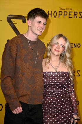 Dustin Herrmann and byydori at the special screening of the animated film Hoppers at Zoo Palast Berlin, 01 03 2 2026 Foto:xN.xKubelkax xFuturexImagex hoppers_6211