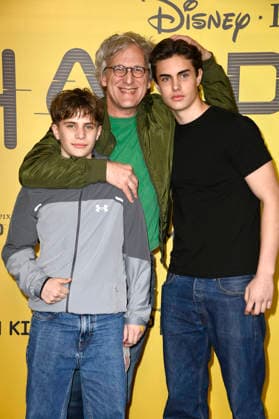 Kai Lentrodt with godchildren Samuel Bochardt Fernandez and Johann Bochardt Fernandez at the special screening of the animated film Hoppers at Zoo Palast Berlin, 01 03 2 2026 Foto:xN.xKubelkax xFuturexImagex hoppers_6275