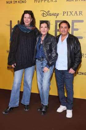 01 03 2026, Natalie Clausen, Kati Karrenbauer and Adnan Oral at the exclusive special screening of the fast-paced animated adventure Hoppers, Zoopalast, Berlin, Berlin Germany, Germany