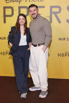 01 03 2026, Patricia Strasburger and Sasa Kekez for the exclusive special screening of the fast-paced animated adventure Hoppers, Zoopalast, Berlin, Berlin Germany, Germany