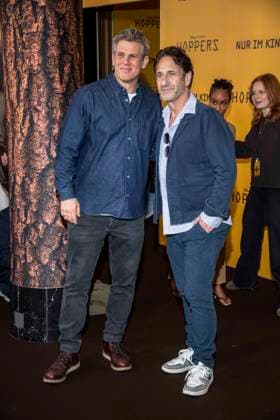 abb Steffen Groth and Falk Willy Wild on the black carpet at the special screening of Hoppers at Zoo Palast Berlin Sunday 01 03 2026 in Berlin Berlin Germany