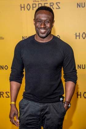 abb Jerry Kwarteng on the black carpet at the special screening of Hoppers at Zoo Palast Berlin Sunday 01 03 2026 in Berlin Berlin Germany