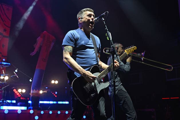 Less Than Jake performing at Brixton Academy LONDON, ENGLAND - MARCH 01: Chris DeMakes of ˜Less Than Jake™ performing at Brixton Academy on March 01, 2026 in London, England. CAP MAR MAR Great Britain Copyright: xMartinxHarris CapitalxPicturesx