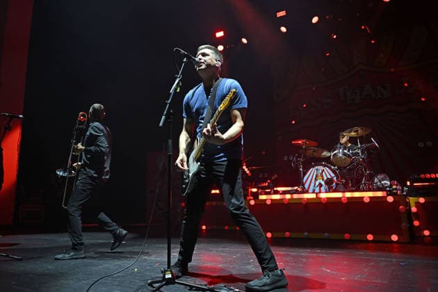 Less Than Jake performing at Brixton Academy LONDON, ENGLAND - MARCH 01: Chris DeMakes of ˜Less Than Jake™ performing at Brixton Academy on March 01, 2026 in London, England. CAP MAR MAR Great Britain Copyright: xMartinxHarris CapitalxPicturesx