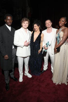 LOS ANGELES, CA - MARCH 1: Damson Idris, Christian Convery, Odessa A zion, Jack O Connell and Jayme Lawson at the 2026 Screen Actors Guild Awards After Party at the Shrine Auditorium in Los Angeles, California on March 1, 2026. Copyright: xWalikxGoshornx