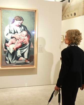 02-03-2026 Burgos Queen Sofia during the opening of the exhibition Picasso. Biblical Roots, displayed from 3 March to 29 June 2026 in the Beato Valentin Palencia Hall of Burgos Cathedral in Burgos, Castilla y Leon. Â  Copyright: xPPEx