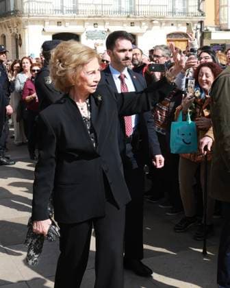 02-03-2026 Burgos Queen Sofia during the opening of the exhibition Picasso. Biblical Roots, displayed from 3 March to 29 June 2026 in the Beato Valentin Palencia Hall of Burgos Cathedral in Burgos, Castilla y Leon. Â  Copyright: xPPEx