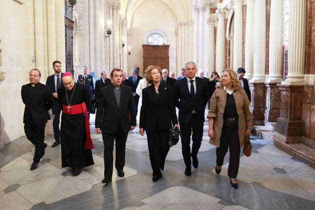 02-03-2026 Burgos Queen Sofia during the opening of the exhibition Picasso. Biblical Roots, displayed from 3 March to 29 June 2026 in the Beato Valentin Palencia Hall of Burgos Cathedral in Burgos, Castilla y Leon. Â  Copyright: xPPEx