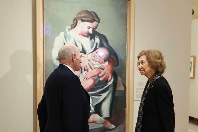 02-03-2026 Burgos Queen Sofia during the opening of the exhibition Picasso. Biblical Roots, displayed from 3 March to 29 June 2026 in the Beato Valentin Palencia Hall of Burgos Cathedral in Burgos, Castilla y Leon. Â  Copyright: xPPEx