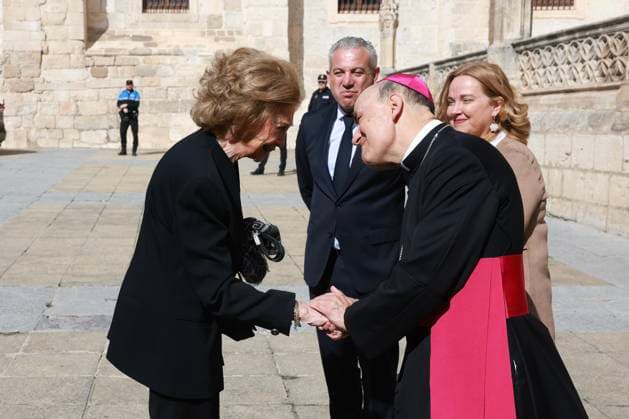 02-03-2026 Burgos Queen Sofia during the opening of the exhibition Picasso. Biblical Roots, displayed from 3 March to 29 June 2026 in the Beato Valentin Palencia Hall of Burgos Cathedral in Burgos, Castilla y Leon. Â  Copyright: xPPEx