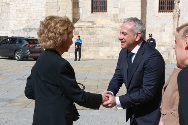 02-03-2026 Burgos Queen Sofia during the opening of the exhibition Picasso. Biblical Roots, displayed from 3 March to 29 June 2026 in the Beato Valentin Palencia Hall of Burgos Cathedral in Burgos, Castilla y Leon. Â  Copyright: xPPEx