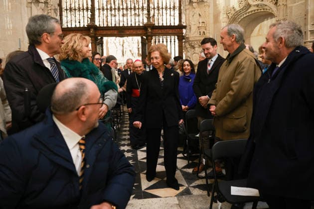 02-03-2026 Burgos Queen Sofia during the opening of the exhibition Picasso. Biblical Roots, displayed from 3 March to 29 June 2026 in the Beato Valentin Palencia Hall of Burgos Cathedral in Burgos, Castilla y Leon. Â  Copyright: xPPEx
