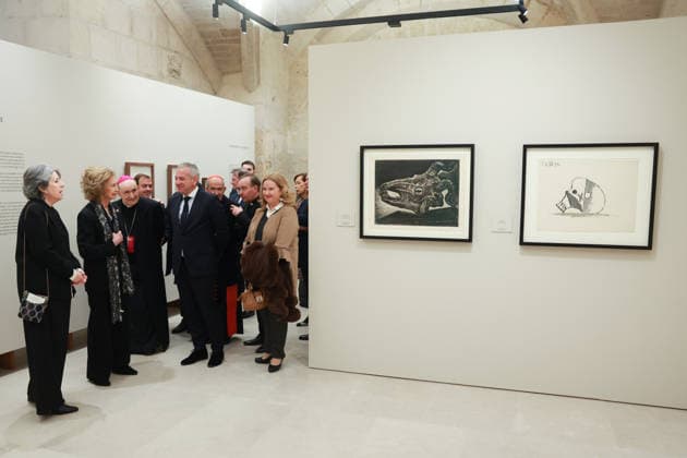 02-03-2026 Burgos Queen Sofia during the opening of the exhibition Picasso. Biblical Roots, displayed from 3 March to 29 June 2026 in the Beato Valentin Palencia Hall of Burgos Cathedral in Burgos, Castilla y Leon. Â  Copyright: xPPEx