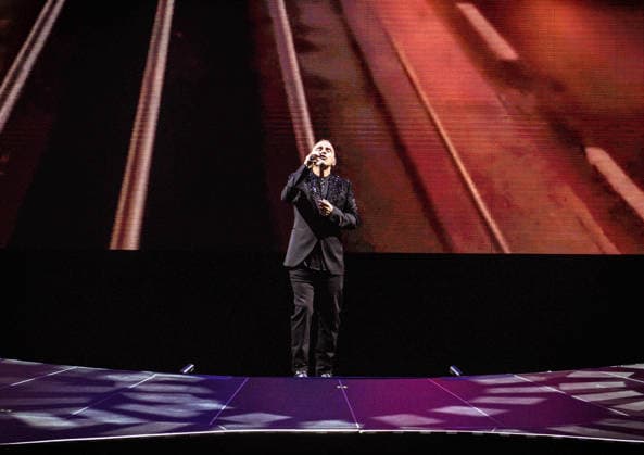 02 03 2026, xlakx, Entertainment, Eros Ramazzotti Una Storia Importante World Tour v l Eros Ramazzotti on his World Tour Una Storia Importante at the Uber Arena Berlin Berlin Daniel Lakomski