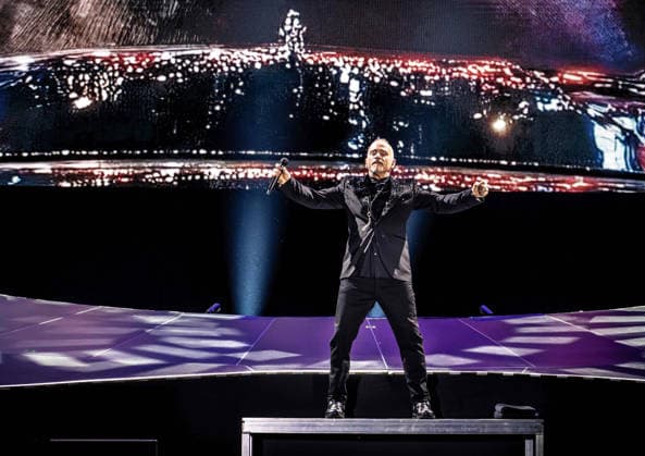02 03 2026, xlakx, Entertainment, Eros Ramazzotti Una Storia Importante World Tour v l Eros Ramazzotti on his World Tour Una Storia Importante at the Uber Arena Berlin Berlin Daniel Lakomski