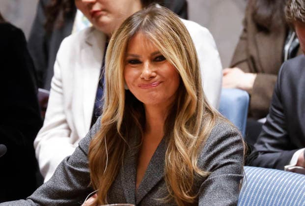 First Lady of the United States Melania Trump leads a United Nations Security Council (UNSC) meeting on children, technology and education in conflict, a Security Council meeting titled Maintenance of International Peace held in the Security Council Chamber at the United Nations Headquarters on Monday, March 2, 2026 in New York City. Melania Trump made history by presiding over a United Nations Security Council meeting, a first ever for a United States first lady.  NYP20260302143 JOHNxANGELILLO