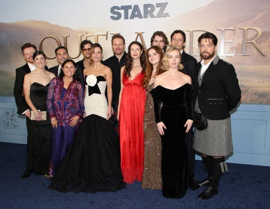 Outlander Season 8 Premiere John Bell, Maril Davis, Matthew B. Roberts, David Berry, Diana Gabaldon, Sophie Skelton, Sam Heughan, Caitriona Balfe, Charles Vandervaart, Izzy Meikle-Small, Cesar Domboy, Lauren Lyle and Richard Rankin attending the Outlander Season 8 Premiere held at Alice Tully Hall on March 2, 2026 in New York City, NY New York City Alice Tully Hall NY USA Copyright: xStevenxBergman AFF-USA.COMx