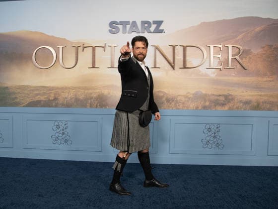 Richard Rankin arrives on the red carpet at the premiere of Starz Outlander Season 8 at Alice Tully Hall on March 2, 2026 in New York City.  NYP20260302524 SERENAxXUxNING