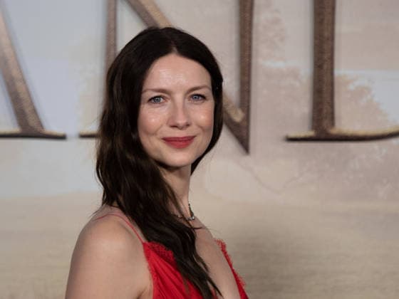 Caitriona Balfe arrives on the red carpet at the premiere of Starz Outlander Season 8 at Alice Tully Hall on March 2, 2026 in New York City.  NYP20260302519 SERENAxXUxNING