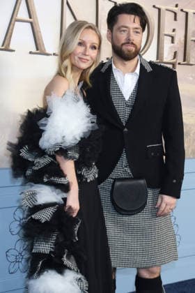 NEW YORK, NY - MARCH 2: Sammie Russell, Richard Rankin at the Starz Outlander season 8 premiere at Alice Tully Hall on March 02, 2026 in New York City. Copyright: xRWx