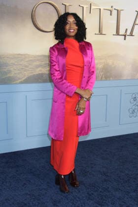 NEW YORK, NY - MARCH 2: Kathryn Busby at the Starz Outlander season 8 premiere at Alice Tully Hall on March 02, 2026 in New York City. Copyright: xRWx