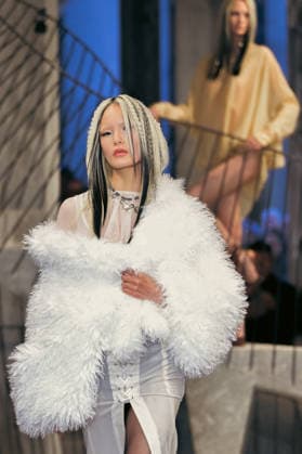 PFW - Weinsanto Runway A model walks the runway during the Weinsanto Womenswear Fall Winter 2026-2027 show as part of Paris Fashion Week on March 02, 2026 in Paris, France. Photo by Jana Call me J ABACAPRESS.COM Paris Ile de France France  Copyright: xJanaxCallxmexJ ABACAx