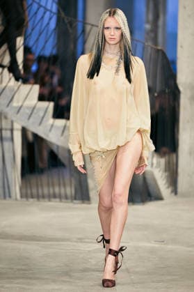 PFW - Weinsanto Runway A model walks the runway during the Weinsanto Womenswear Fall Winter 2026-2027 show as part of Paris Fashion Week on March 02, 2026 in Paris, France. Photo by Jana Call me J ABACAPRESS.COM Paris Ile de France France  Copyright: xJanaxCallxmexJ ABACAx