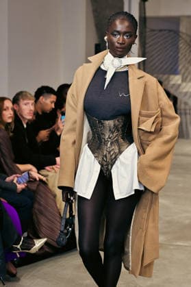 PFW - Weinsanto Runway A model walks the runway during the Weinsanto Womenswear Fall Winter 2026-2027 show as part of Paris Fashion Week on March 02, 2026 in Paris, France. Photo by Jana Call me J ABACAPRESS.COM Paris Ile de France France  Copyright: xJanaxCallxmexJ ABACAx