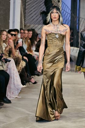 PFW - Weinsanto Runway A model walks the runway during the Weinsanto Womenswear Fall Winter 2026-2027 show as part of Paris Fashion Week on March 02, 2026 in Paris, France. Photo by Jana Call me J ABACAPRESS.COM Paris Ile de France France  Copyright: xJanaxCallxmexJ ABACAx