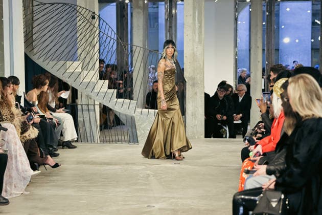 PFW - Weinsanto Runway A model walks the runway during the Weinsanto Womenswear Fall Winter 2026-2027 show as part of Paris Fashion Week on March 02, 2026 in Paris, France. Photo by Jana Call me J ABACAPRESS.COM Paris Ile de France France  Copyright: xJanaxCallxmexJ ABACAx