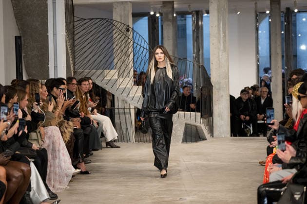 PFW - Weinsanto Runway A model walks the runway during the Weinsanto Womenswear Fall Winter 2026-2027 show as part of Paris Fashion Week on March 02, 2026 in Paris, France. Photo by Jana Call me J ABACAPRESS.COM Paris Ile de France France  Copyright: xJanaxCallxmexJ ABACAx