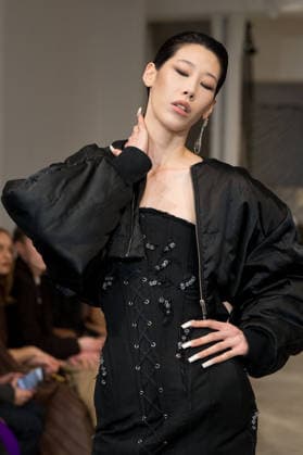 PFW - Weinsanto Runway A model walks the runway during the Weinsanto Womenswear Fall Winter 2026-2027 show as part of Paris Fashion Week on March 02, 2026 in Paris, France. Photo by Jana Call me J ABACAPRESS.COM Paris Ile de France France  Copyright: xJanaxCallxmexJ ABACAx
