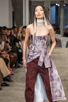 PFW - Weinsanto Runway A model walks the runway during the Weinsanto Womenswear Fall Winter 2026-2027 show as part of Paris Fashion Week on March 02, 2026 in Paris, France. Photo by Jana Call me J ABACAPRESS.COM Paris Ile de France France  Copyright: xJanaxCallxmexJ ABACAx