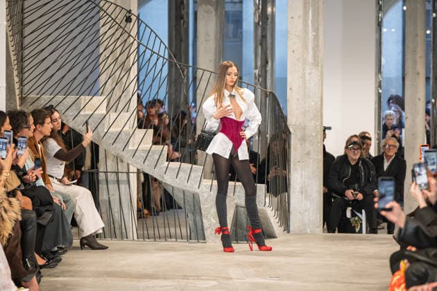 PFW - Weinsanto Runway A model walks the runway during the Weinsanto Womenswear Fall Winter 2026-2027 show as part of Paris Fashion Week on March 02, 2026 in Paris, France. Photo by Jana Call me J ABACAPRESS.COM Paris Ile de France France  Copyright: xJanaxCallxmexJ ABACAx