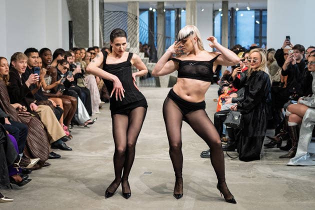 PFW - Weinsanto Runway A model walks the runway during the Weinsanto Womenswear Fall Winter 2026-2027 show as part of Paris Fashion Week on March 02, 2026 in Paris, France. Photo by Jana Call me J ABACAPRESS.COM Paris Ile de France France  Copyright: xJanaxCallxmexJ ABACAx