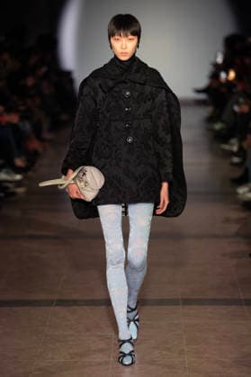 PFW - Julie Kegels Runway A model walks the runway during the Julie Kegels Womenswear Fall Winter 2026-2027 show as part of Paris Fashion Week on March 02, 2026 in Paris, France. Photo by Alain Gil Gonzalez ABACAPRESS.COM Paris France  Copyright: xGonzalezxAlain-Gil ABACAx