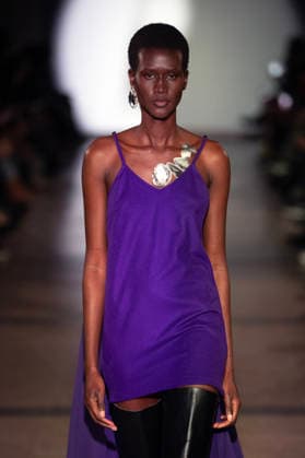 PFW - Julie Kegels Runway A model walks the runway during the Julie Kegels Womenswear Fall Winter 2026-2027 show as part of Paris Fashion Week on March 02, 2026 in Paris, France. Photo by Alain Gil Gonzalez ABACAPRESS.COM Paris France  Copyright: xGonzalezxAlain-Gil ABACAx