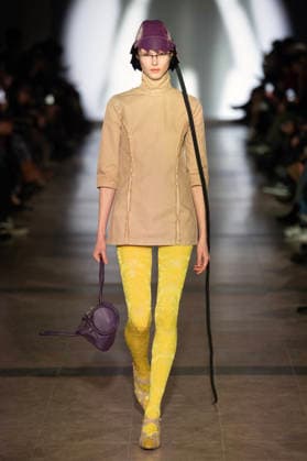 PFW - Julie Kegels Runway A model walks the runway during the Julie Kegels Womenswear Fall Winter 2026-2027 show as part of Paris Fashion Week on March 02, 2026 in Paris, France. Photo by Alain Gil Gonzalez ABACAPRESS.COM Paris France  Copyright: xGonzalezxAlain-Gil ABACAx
