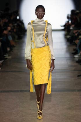 PFW - Julie Kegels Runway A model walks the runway during the Julie Kegels Womenswear Fall Winter 2026-2027 show as part of Paris Fashion Week on March 02, 2026 in Paris, France. Photo by Alain Gil Gonzalez ABACAPRESS.COM Paris France  Copyright: xGonzalezxAlain-Gil ABACAx