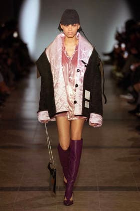 PFW - Julie Kegels Runway A model walks the runway during the Julie Kegels Womenswear Fall Winter 2026-2027 show as part of Paris Fashion Week on March 02, 2026 in Paris, France. Photo by Alain Gil Gonzalez ABACAPRESS.COM Paris France  Copyright: xGonzalezxAlain-Gil ABACAx