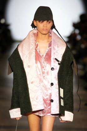 PFW - Julie Kegels Runway A model walks the runway during the Julie Kegels Womenswear Fall Winter 2026-2027 show as part of Paris Fashion Week on March 02, 2026 in Paris, France. Photo by Alain Gil Gonzalez ABACAPRESS.COM Paris France  Copyright: xGonzalezxAlain-Gil ABACAx