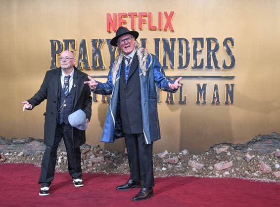 The Global Premiere of PEAKY BLINDERS: THE IMMORTAL MAN, 2nd March, 2026, Symphony Hall, Birmingham, England British rap duo Peter Bowditch and Basil Belgrave, known as Pete and Bas pose upon arrival on the red carpet for the global premiere of the film Peaky Blinders: The Immortal Man in Birmingham, central England on March 2, 2026., Credit:Jules Annan Avalon England, Birmingham, Symphony Hall Copyright: xJulesxAnnanx xAvalonx 1079664667