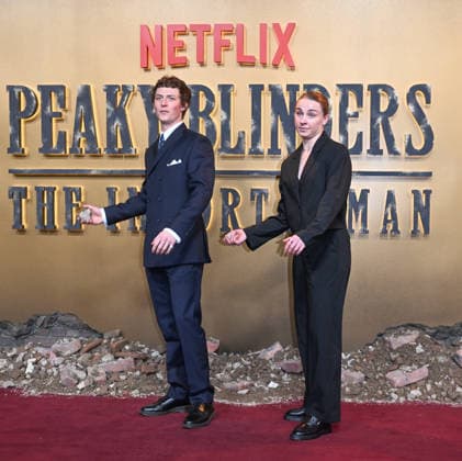 The Global Premiere of PEAKY BLINDERS: THE IMMORTAL MAN, 2nd March, 2026, Symphony Hall, Birmingham, England British actor Harry Kirton (L) and England s footballer Niamh Charles (R) pose upon arrival on the red carpet for the global premiere of the film Peaky Blinders: The Immortal Man in Birmingham, central England on March 2, 2026, Credit:Jules Annan Avalon England, Birmingham, Symphony Hall Copyright: xJulesxAnnanx xAvalonx 1079666442