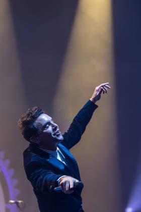 Music Concert - MIKA - Spinning Out Tour Mika performs the Spinning Out Tour on March 02, 2025 at Unipol Arena, Bologna, Italy. Casalecchio di Reno Unipol Arena Italy Copyright: xEmanuelaxVertollix xLiveMediax LPM_2323039