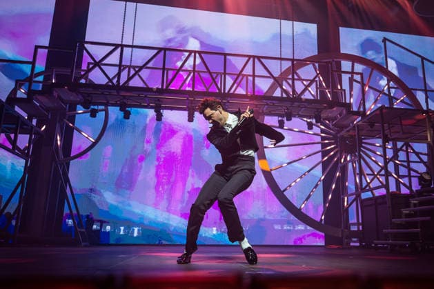 Music Concert - MIKA - Spinning Out Tour Mika performs the Spinning Out Tour on March 02, 2025 at Unipol Arena, Bologna, Italy. Casalecchio di Reno Unipol Arena Italy Copyright: xEmanuelaxVertollix xLiveMediax LPM_2323062