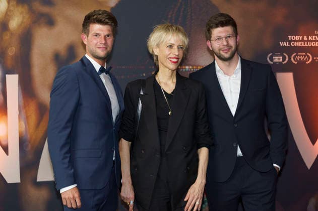Tobias Schmutzler, Katja Eichinger and Kevin Schmutzler at the premiere of the feature film Nawi Dear Future Me in the Astor Film Lounge at Arri Munich, 02 03 2026 Foto:xN.xKolinzx xFuturexImagex nawi_6311