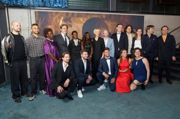 Katja Eichinger, Ludwig Prinz von Bayern, Michelle Lemuya Ikeny, Kevin Schmutzler and Tobias Schmutzler with cast and crew at the premiere of the feature film Nawi Dear Future Me in the Astor Film Lounge at Arri Munich, 02 03 2026 Foto:xN.xKolinzx xFuturexImagex nawi_6315